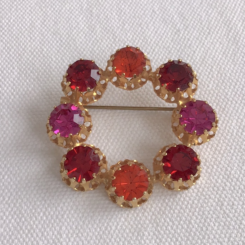 Vintage Austrian Rhinestone Brooch